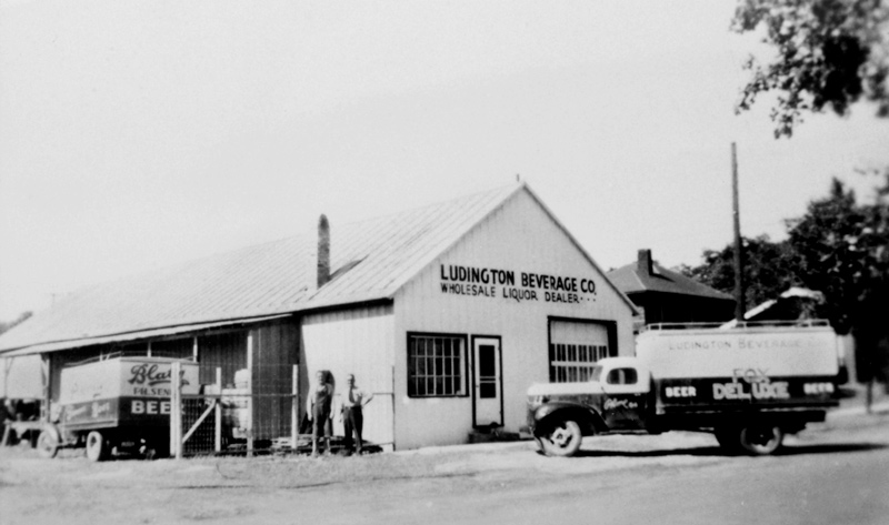 Ludington Beverage first warehouse